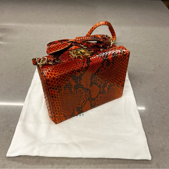 Mark Cross Grace small python shoulder bag - Picture 2 of 5